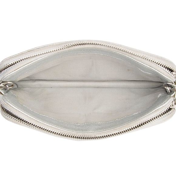 Chanel Iridescent Caviar Leather Vintage Mademoiselle Clutch with Chain - Picture 8 of 15